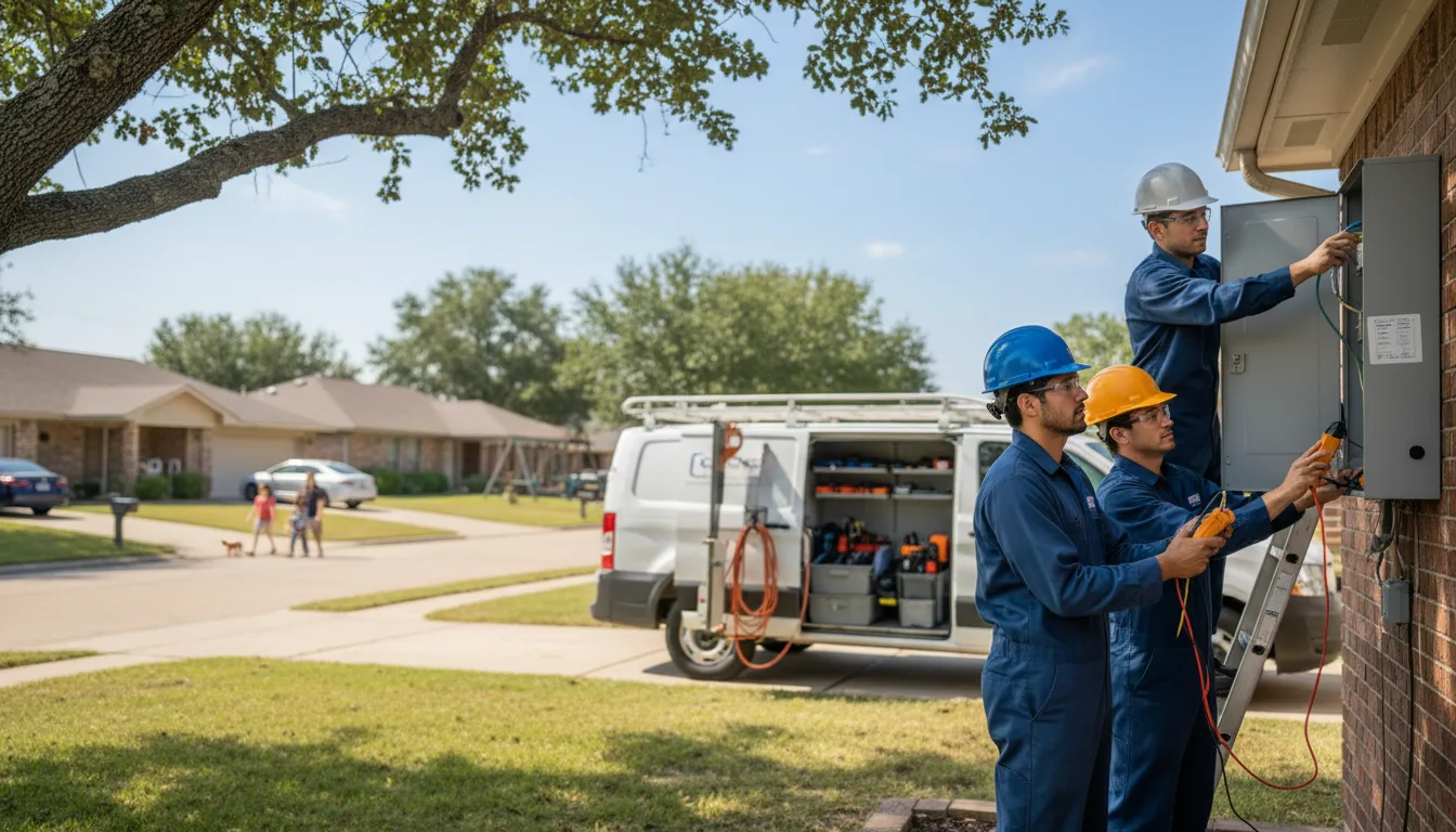 Certified electrician providing emergency electrical services in Pfafftown, NC